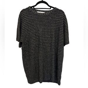 Zara metallic knit dress